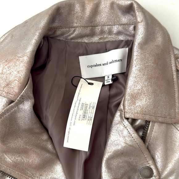 NWT Cupcakes and Cashmere Metallic Jacket Size Small - Picture 8 of 11